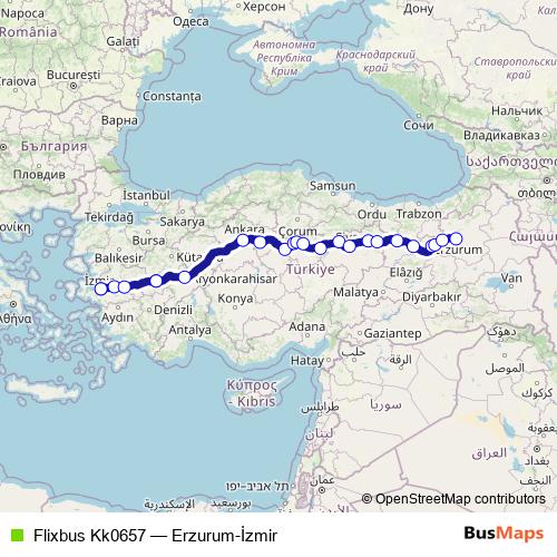 Flixbus Kk0657 bus Line Map