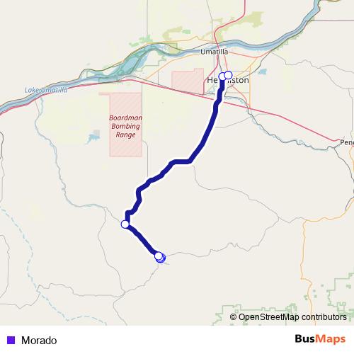 Morado bus Line Map