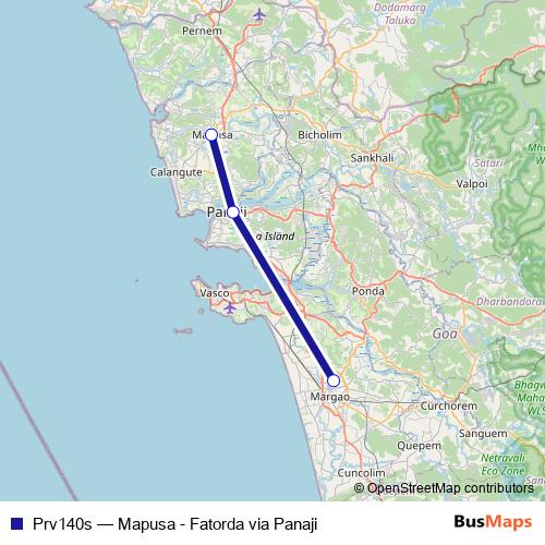 Prv140s bus Line Map