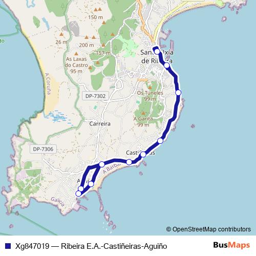 Xg847019 bus Line Map