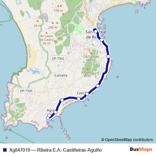 Xg847019 bus Line Map