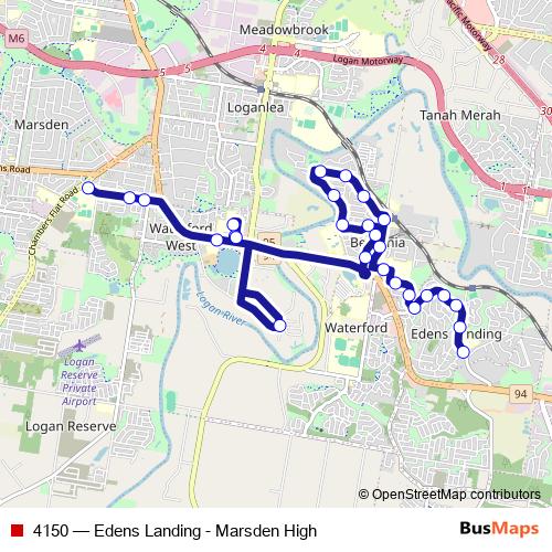 4150 bus Line Map