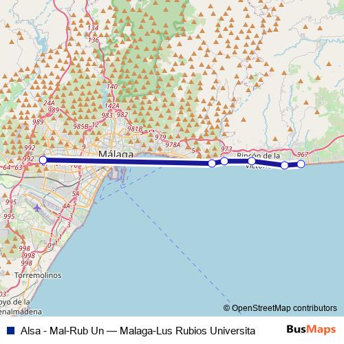 Alsa - Mal-Rub Un bus Line Map