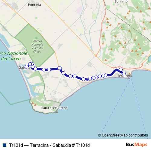 Tr101d bus Line Map