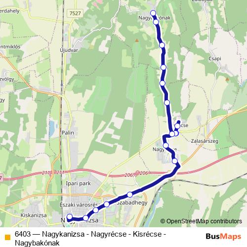 6403 bus Line Map