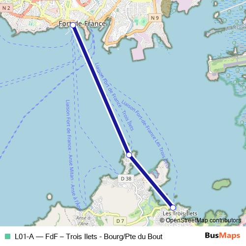 L01-A ferry Line Map