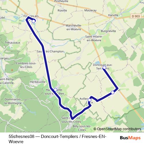 55sfresnes08 bus Line Map