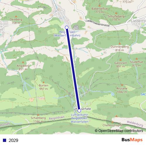 2029 cable-car Line Map