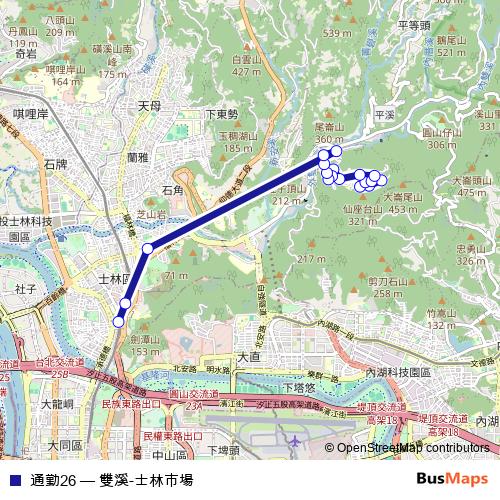 通勤26 bus Line Map