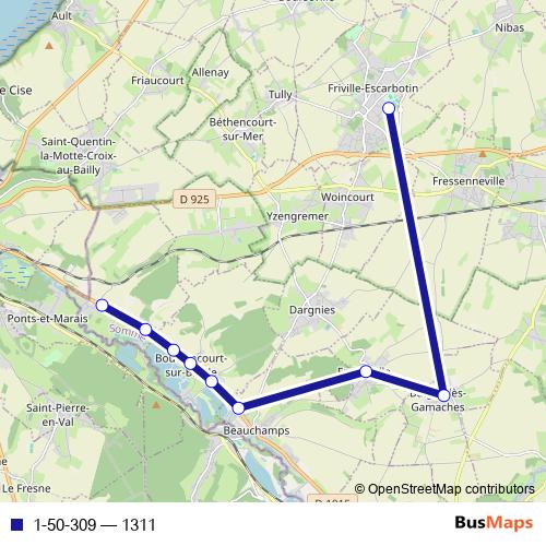 1-50-309 bus Line Map