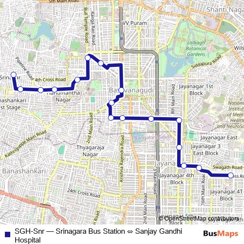 SGH-Snr bus Line Map
