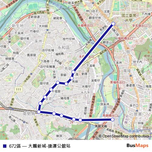 672區 bus Line Map