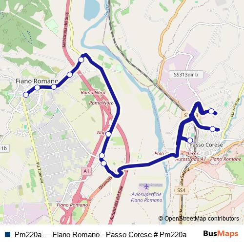 Pm220a bus Line Map