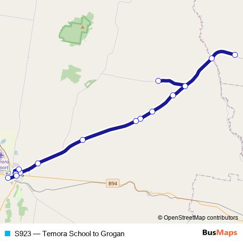 S923 bus Line Map