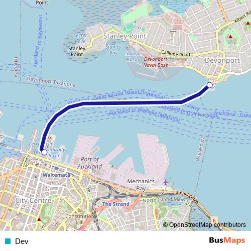 Dev ferry Line Map
