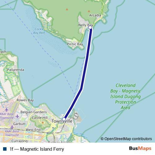 1f ferry Line Map
