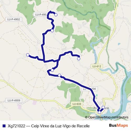 Xg721022 bus Line Map