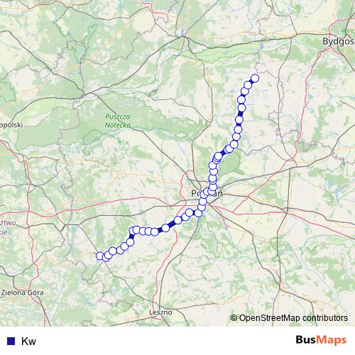 Kw rail Line Map