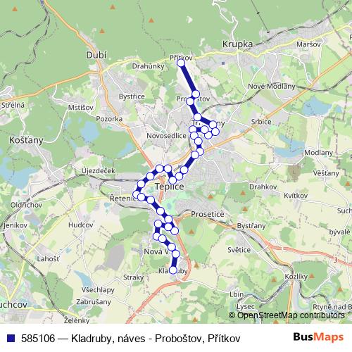 585106 trolleybus Line Map