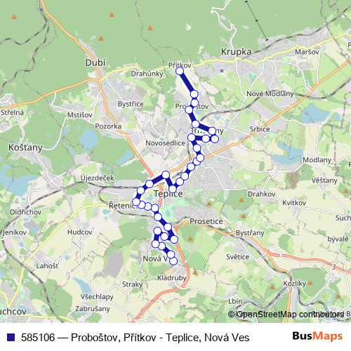 585106 trolleybus Line Map