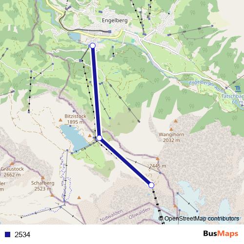 2534 cable-car Line Map