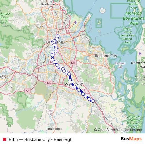 Brbn rail Line Map
