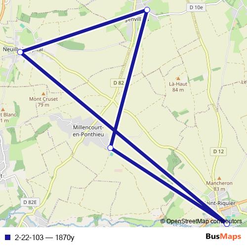 2-22-103 bus Line Map