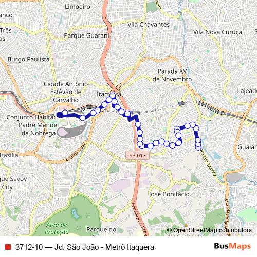 3712-10 bus Line Map