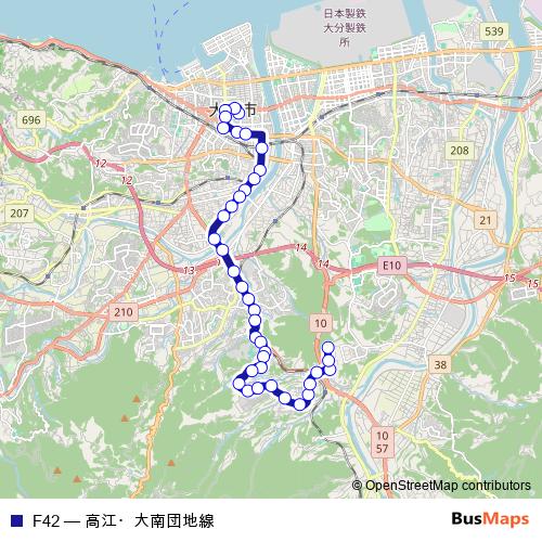 F42 bus Line Map