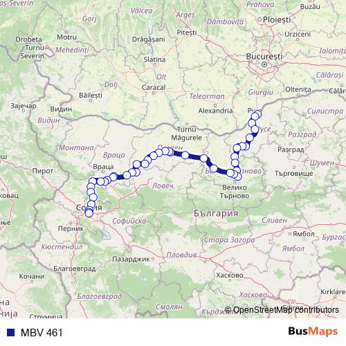 MBV 461 rail Line Map