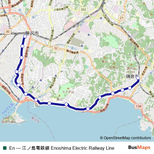 En tram Line Map