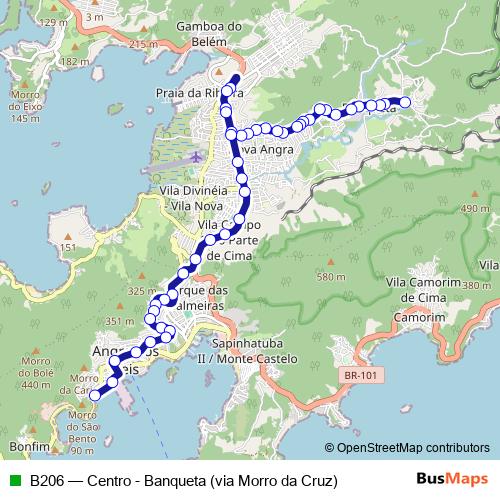 B206 bus Line Map