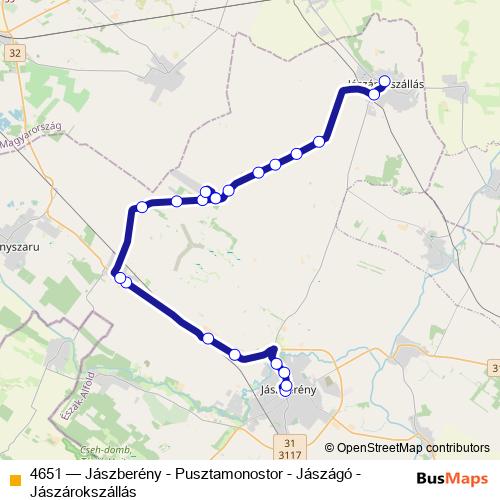 4651 bus Line Map