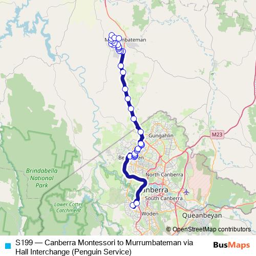 S199 bus Line Map