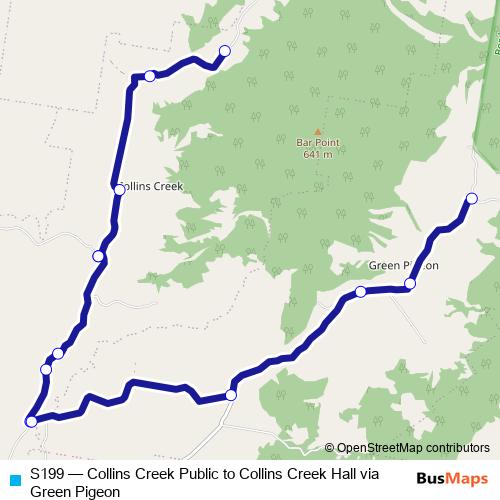 S199 bus Line Map