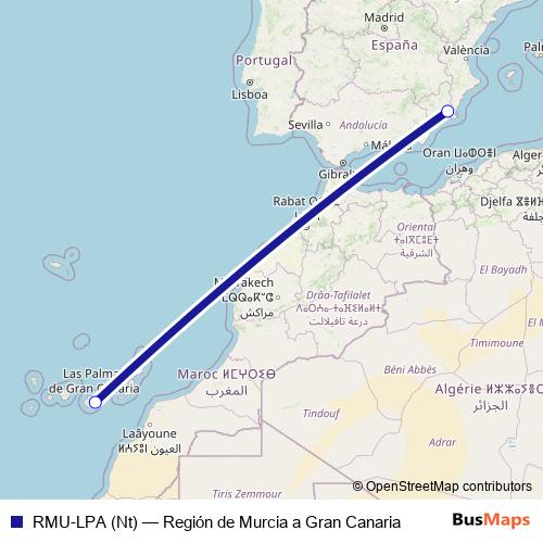 RMU-LPA (Nt) air Line Map