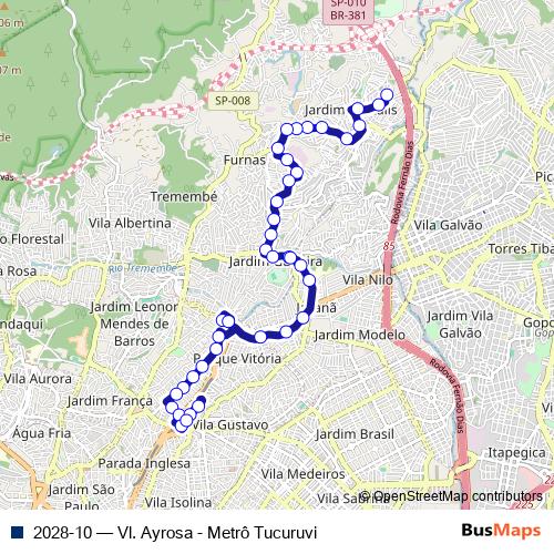 2028-10 bus Line Map