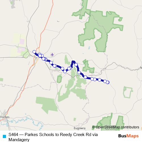 S464 bus Line Map