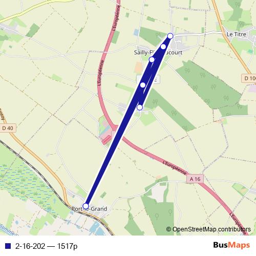 2-16-202 bus Line Map