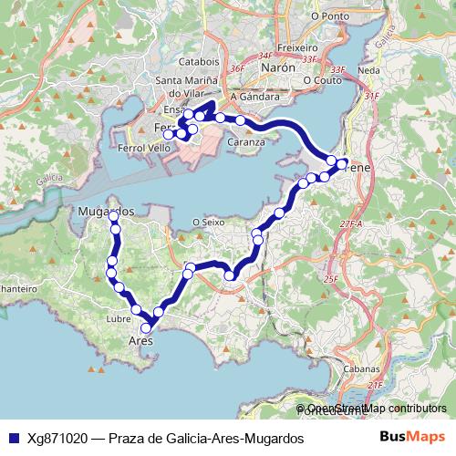 Xg871020 bus Line Map