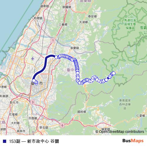 153副 bus Line Map