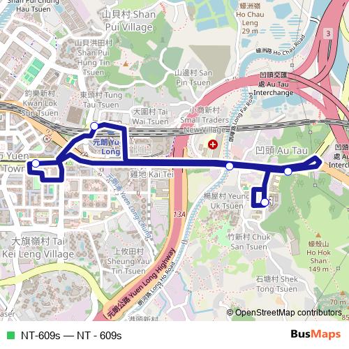 NT-609s bus Line Map