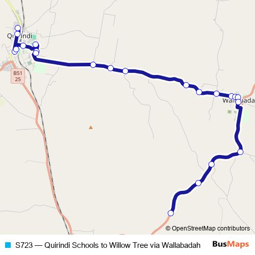 S723 bus Line Map