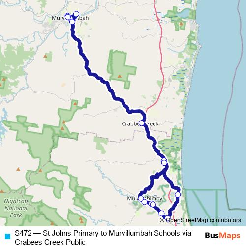 S472 bus Line Map