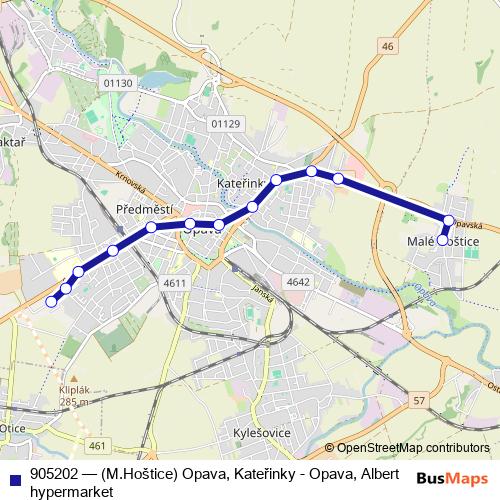 905202 trolleybus Line Map