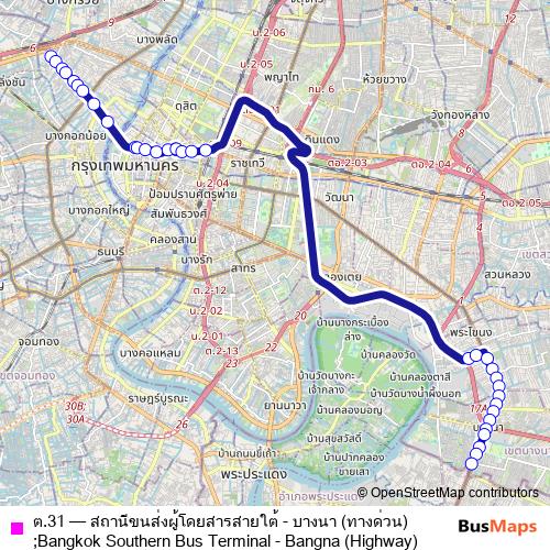 ต.31 bus Line Map