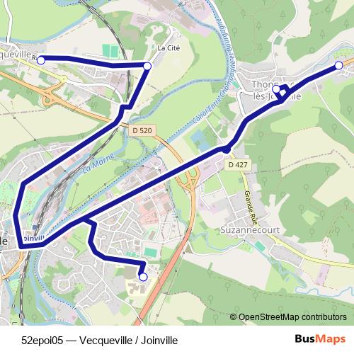 52epoi05 bus Line Map