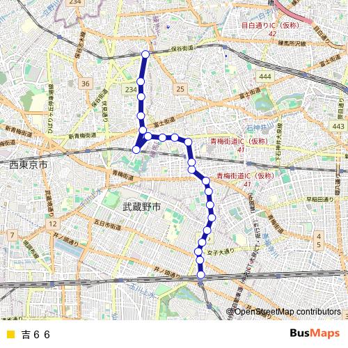 吉６６ bus Line Map