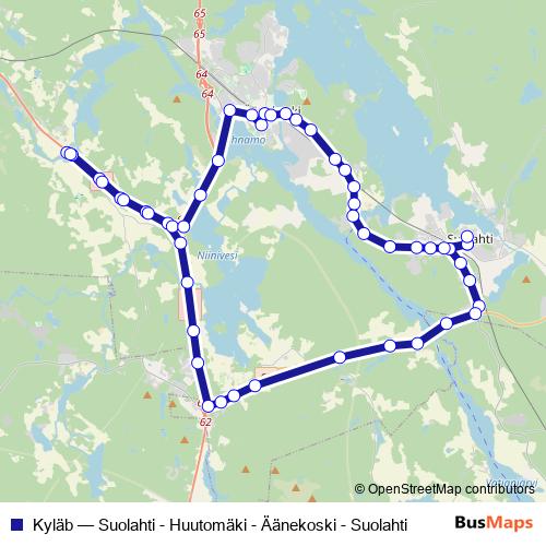 Kyläb bus Line Map