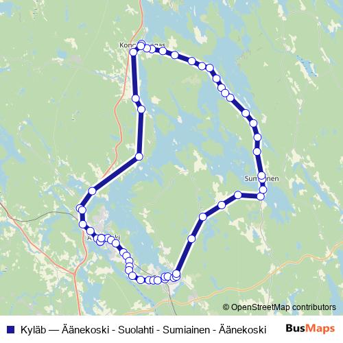 Kyläb bus Line Map